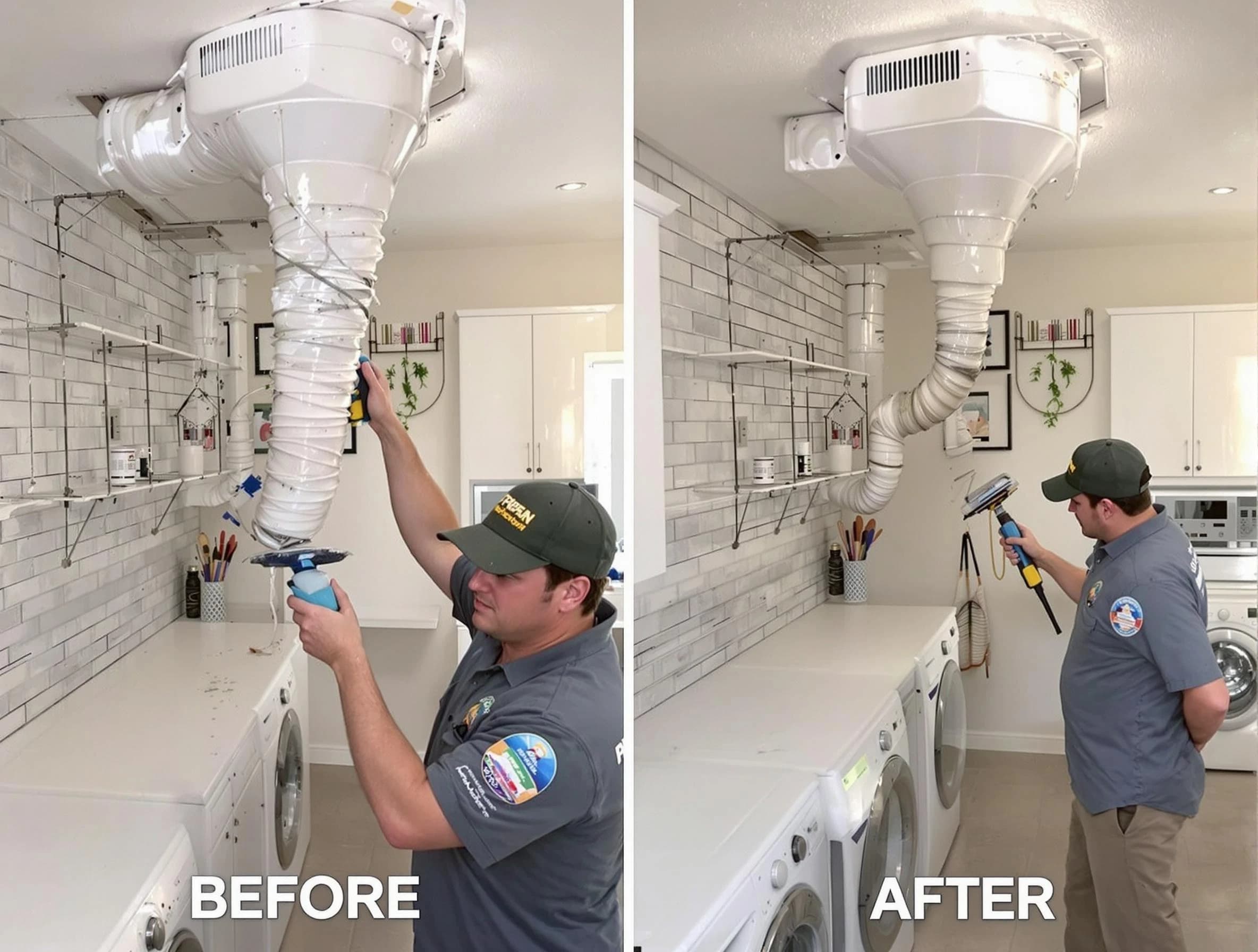 Professional dryer exhaust vent cleaning by East Highland Park Dryer Vent Cleaning in East Highland Park